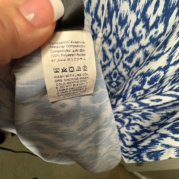 5/$25 Emery Rose Blue and White Patterned Dress Sixe XL- Worn once - Picture 8 of 8
